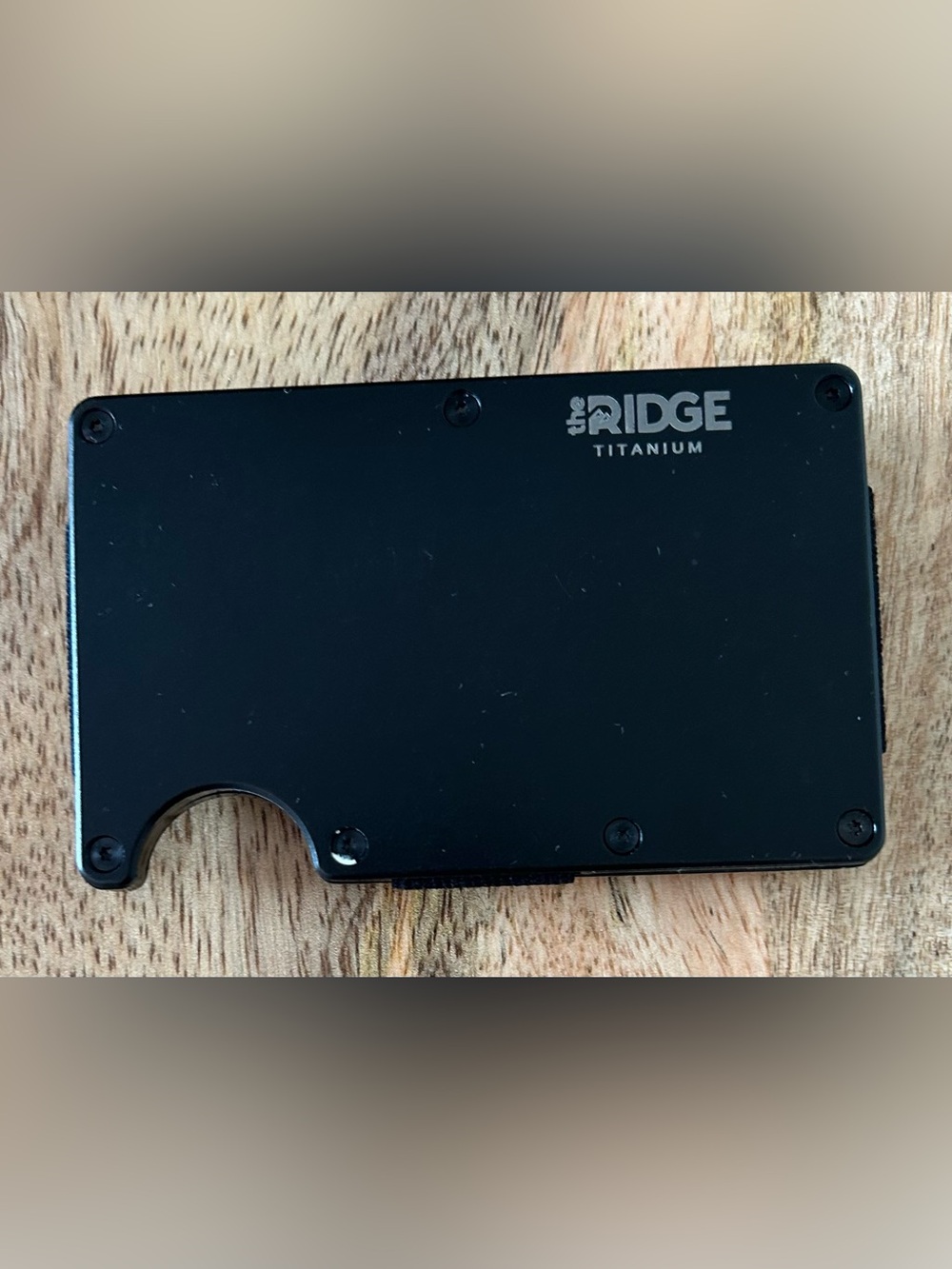Ridge Wallet with Money Clip for Men Black